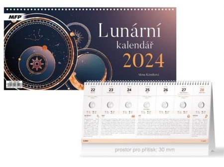 Kalendář 2024 stolní Lunární