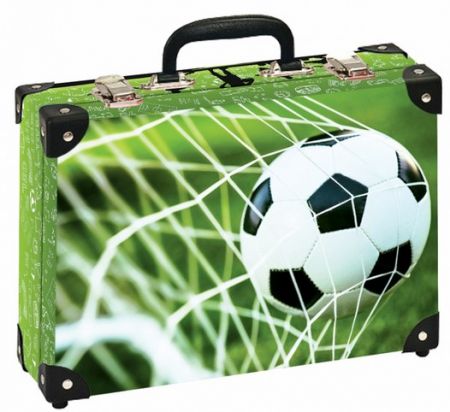 Školní kufřík velký - 36x26x12cm s motivem fotbalu