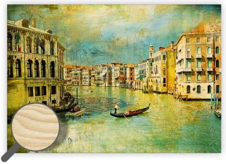 Dřevěný obraz Venezia IV. / 48,5cm x 34cm / O056