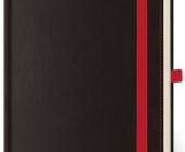 Linkovaný zápisník Black Red L / 14,3cm x 20,5cm / BB424-1