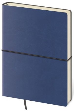 Tečkovaný zápisník Flexio L Blue (čtverečkovaný) / 14,5cm x 20,5cm / BFO425-1
