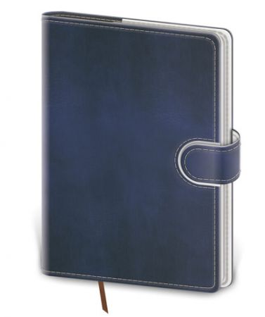 Tečkovaný zápisník Flip L modro/bílý (čtverečkovaný) / 14,3cm x 20,5cm / BFL425-6