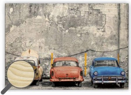 Dřevěný obraz Cars / 48,5cm x 34cm / O011