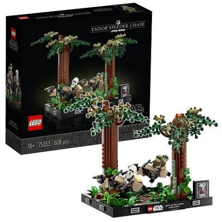 LEGO 75353 Honička spídrů na planetě Endor™ – diorama