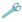 Školní nůžky Faber-Castell 13 cm, blistr, tyrkysová