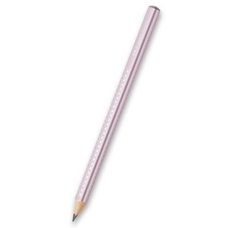 Grafitová tužka Faber-Castell Sparkle Jumbo perleťové odstíny, růžová