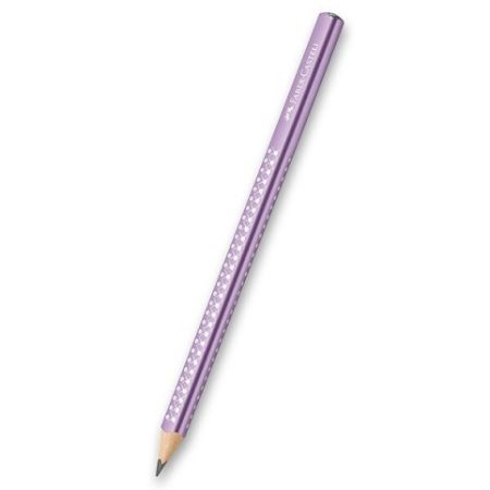 Grafitová tužka Faber-Castell Sparkle Jumbo perleťové odstíny, fialová