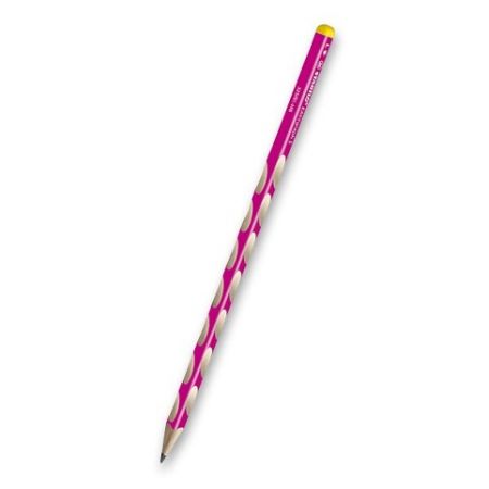 Grafitová tužka Stabilo Easygraph S HB, pro leváky, růžová