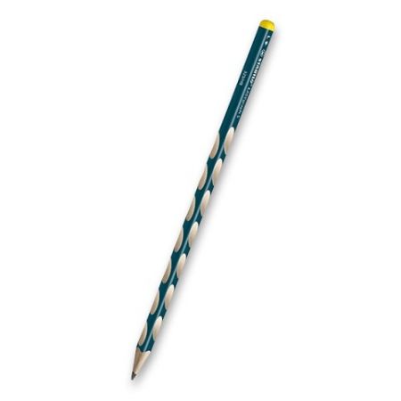 Grafitová tužka Stabilo Easygraph S HB, pro leváky, petrolejová