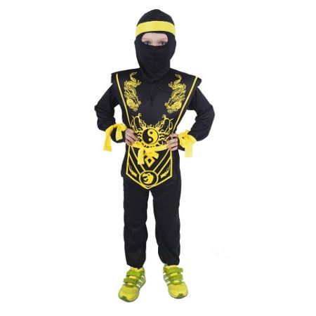 Dětský kostým žlutý ninja (M) e-obal