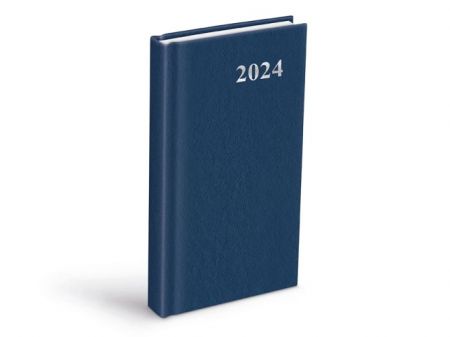Diář 2024 D802 PVC blue 90x170mm denní