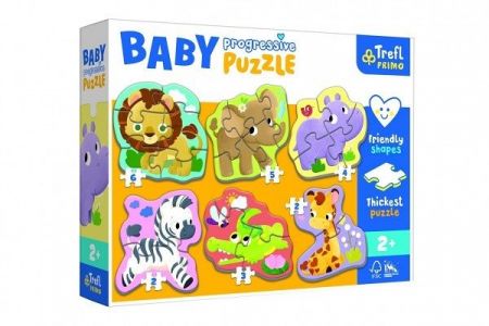 Puzzle baby Progressive Safari v krabici 31x24x6,5cm 24m+