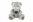 Medvěd sedící plyš 40cm šedivý