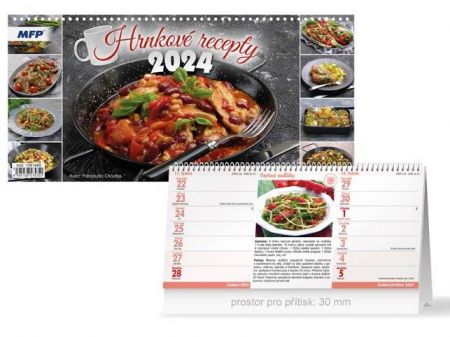 Kalendář 2024 stolní Hrnkové recepty (čtrnáctidenní)
