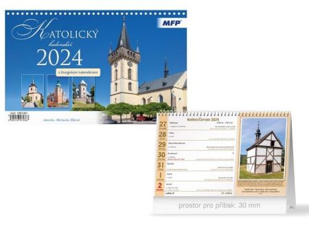 Kalendář 2024 stolní Katolický