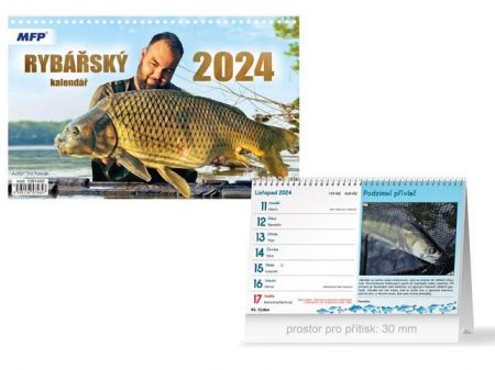 Kalendář 2024 stolní Rybářský