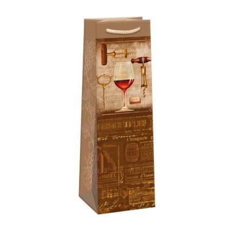 ARGUS Dárková papírová taška na víno (12 x 40 cm) 07370682