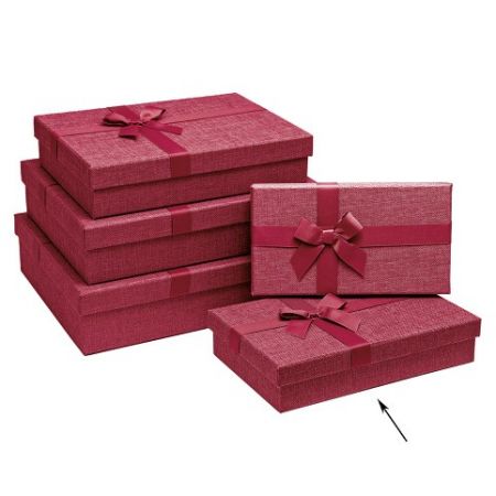 ARGUS Dárková krabice textilní se saténovou stužkou 21170152