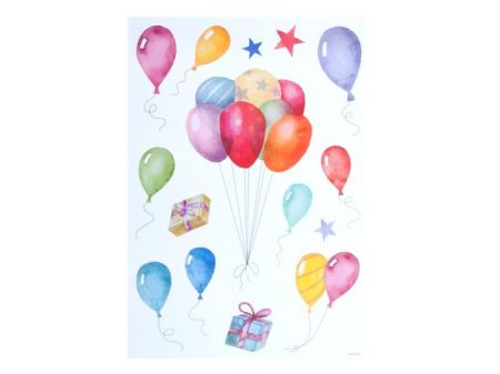 Samolepící dekorace 15123 balónky 24x42cm