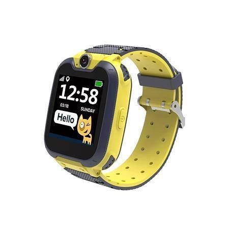 Chytré hodinky &quot;Tony KW-31&quot;, černá-žlutá, pro děti, s fotoaparátem, GSM, CANYON CNE-KW31YB