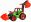 LENA Traktor se lžící a bagrem, zelenočervený