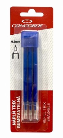 Náplň CONCORDE Trix, 0,5mm, etue 3ks, modrá