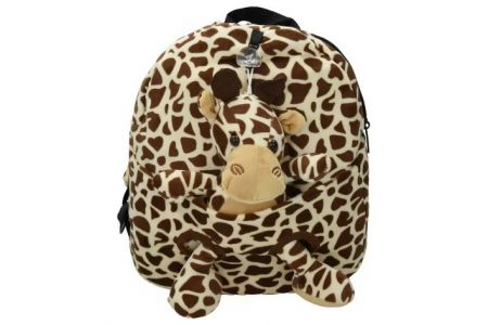 Předškolní batůžek s plyšákem - Žirafa (ABO1524672)