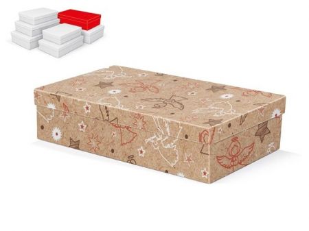 Krabice dárková vánoční A-V009-E 32x20x8cm