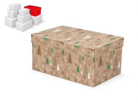 Krabice dárková vánoční B-V008-F 26x17x13cm