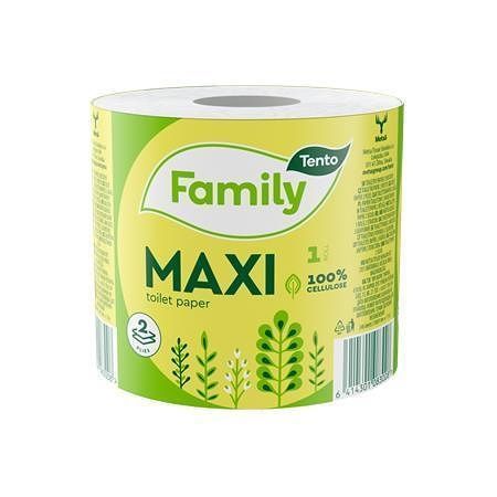 Toaletní papír &quot;Family Maxi&quot;, přírodní, 2-vrstvý, 64 rolí, TENTO 231352