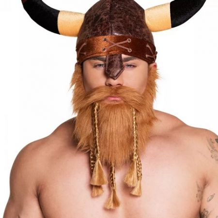 Hnědé vousy Viking