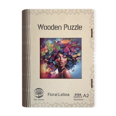 Wooden puzzle Floral Latina A2