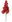 Větvička tmavě červených bobulí s glitrem 13 cm, 2 ks