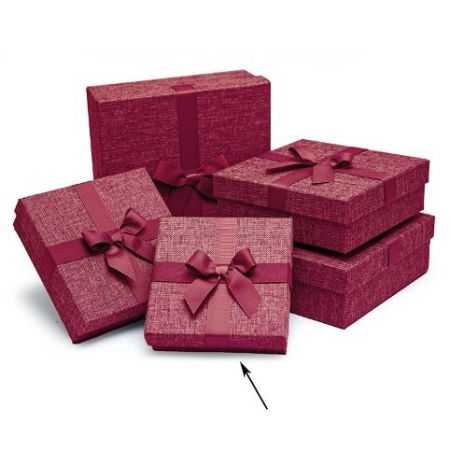 ARGUS Dárková krabice textilní se saténovou stužkou 25085182