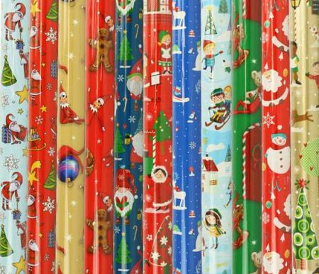 Balicí papír  role 2m x 70cm, vánoční dětský mix