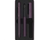 Sada Faber-Castell Grip Edition 2011 plnicí pero a kuličkové pero, vínová