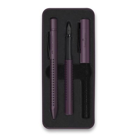 Sada Faber-Castell Grip Edition 2011 plnicí pero a kuličkové pero, vínová