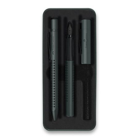 Sada Faber-Castell Grip Edition 2011 plnicí pero a kuličkové pero, tm. zelená