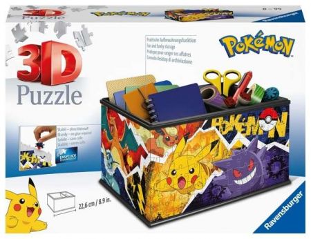 Puzzle 3D Úložná krabice Pokémon 216 dílků