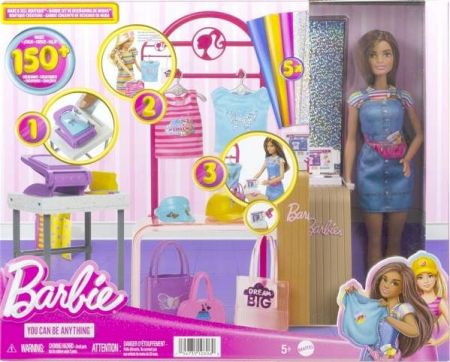 Barbie módní design studio s panenkou