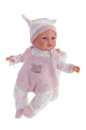 Antonio Juan 14156 BIMBA - mrkací panenka miminko se zvuky a měkkým látkovým tělem - 37 cm