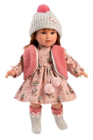 Llorens 54039 SOFIA - realistická panenka s měkkým látkovým tělem  - 40 cm