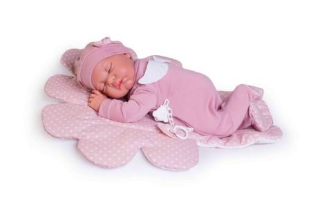 Antonio Juan 33226 LUNA - spící realistická panenka miminko s měkkým látkovým tělem - 42 c