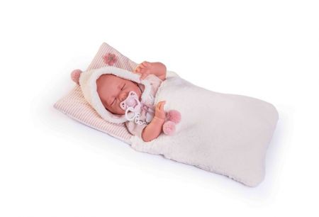 Antonio Juan 33340 LUNA - spící realistická panenka miminko s měkkým látkovým tělem - 42 c