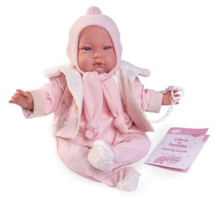 Antonio Juan 81383 Můj první REBORN ALEJANDRA - realistická panenka miminko s měkkým látko