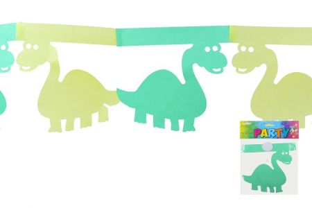 Girlanda zelená 3m - Dinosaurus