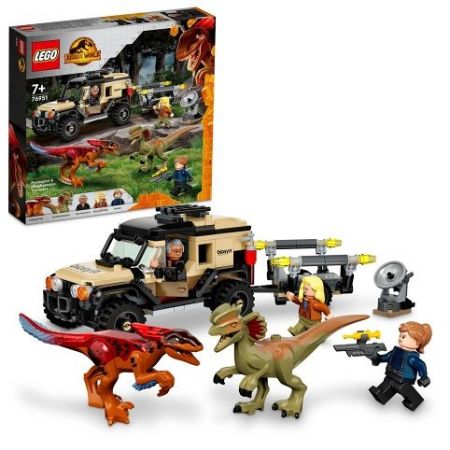 LEGO® 76951 Přeprava pyroraptora a dilophosaura