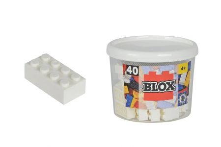 Blox 40 Kostičky bílé v boxu