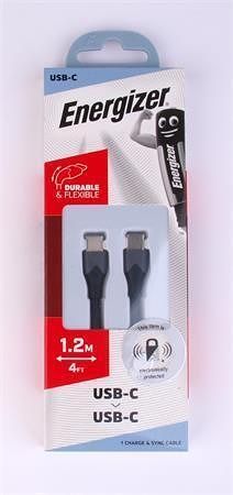 USB kabel, černá, USB-C - USB-C, 1,2 m, ENERGIZER 3492548231690