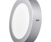 EMOS LED přisazené svítidlo PROFI, kruhové, stříbrné, 12,5W neutrální bílá